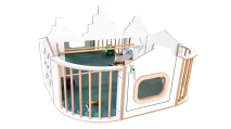 Loopspiegel met Stadgevels Tangara Grondhandel voor kinderdagverblijfinrichtingen1